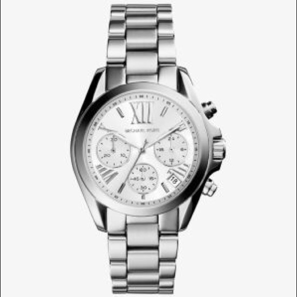 Michael Kors Silver Watch w/ Box main image 4